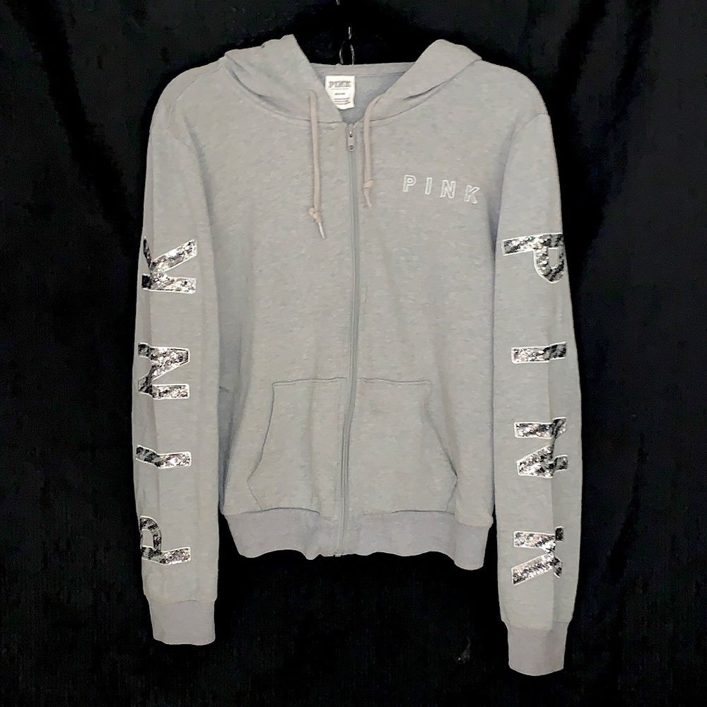 Pink full zip hoodie
